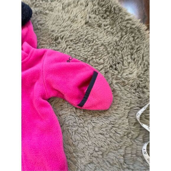 Columbia pink fleece winter one piece suit size 0-3 months - Picture 3 of 4